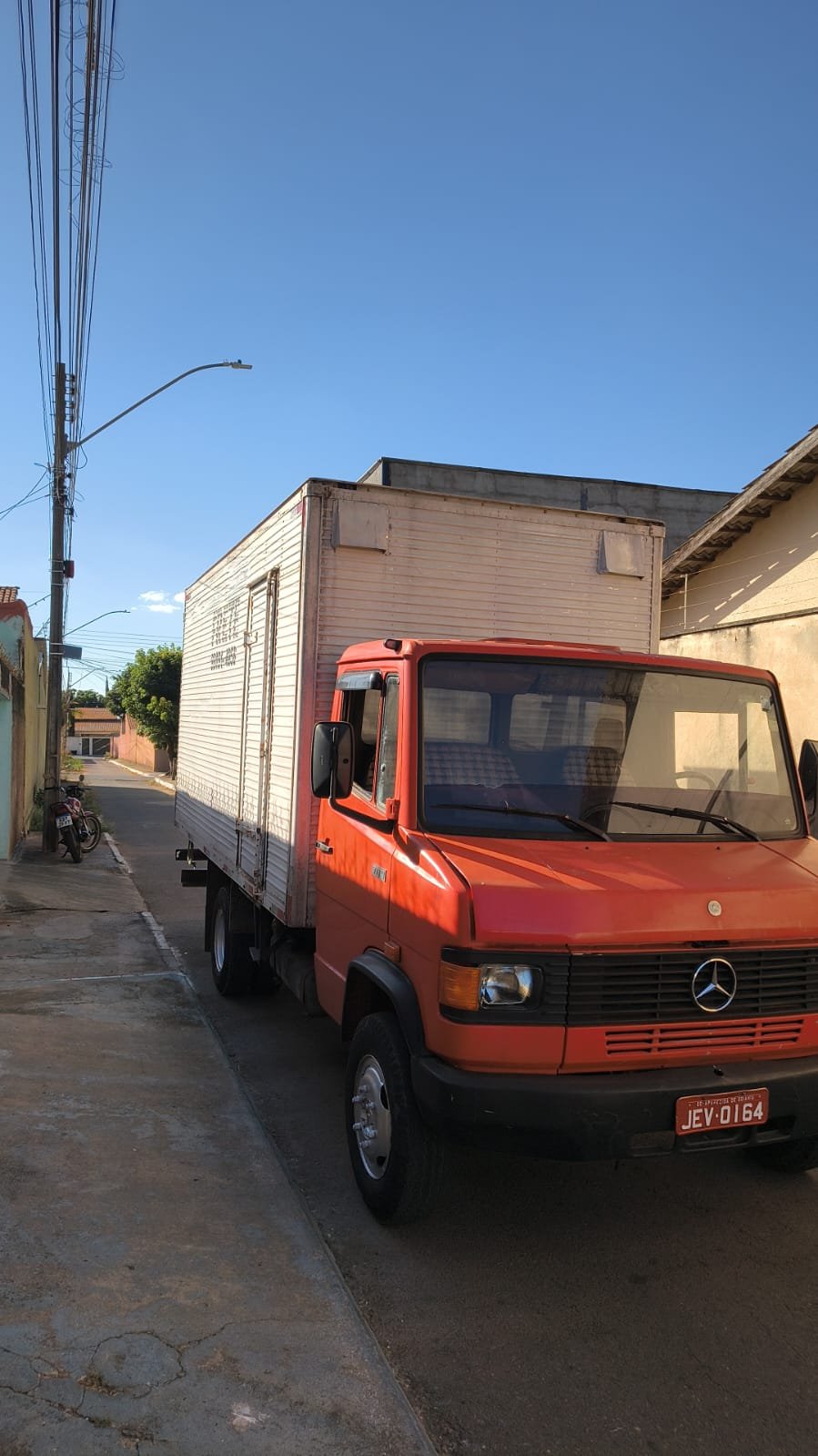 Caminhão utilizado nos transportes