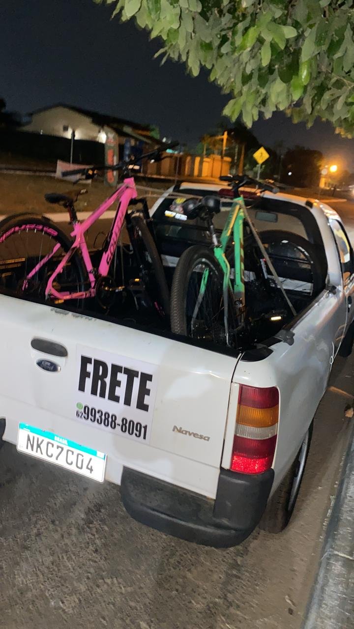 Transporte de bicicletas na caminhonete